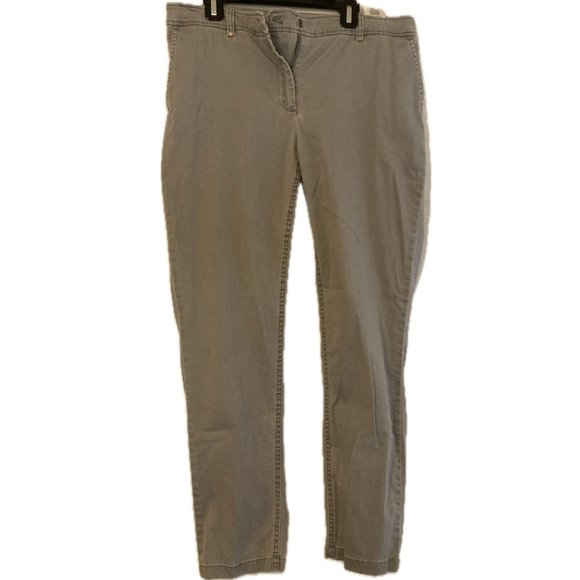 Jones New York Grace Ankle Gray Pant - Picture 1 of 8